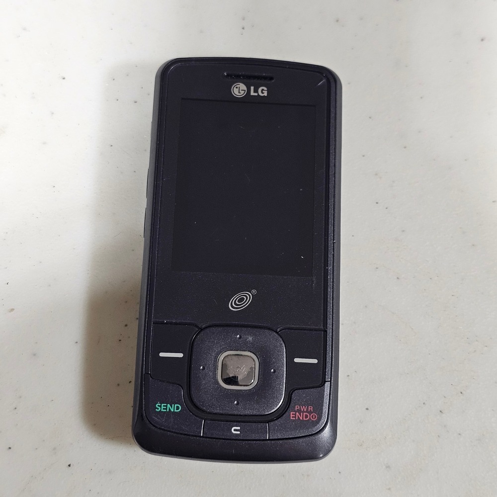 LG 290C Slider Phone Tracfone Wireless Black Vintage Mobile Mega Camera
